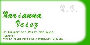 marianna veisz business card